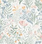 Fititem Floral Peel and Stick Wallpaper Boho Floral Contact Paper Modern Flower Removable Self Adhesive Waterproof Wallpaper for Bathroom Bedroom Fun Wildflower Contact Paper Cabinets 17.3inW 393inL