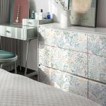 Fititem Floral Peel and Stick Wallpaper Boho Floral Contact Paper Modern Flower Removable Self Adhesive Waterproof Wallpaper for Bathroom Bedroom Fun Wildflower Contact Paper Cabinets 17.3inW 393inL