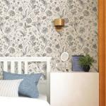 lenify Black and Beige Peel and Stick Wallpaper Botanical Contact Paper 16.9inch x 196.8nch Floral Wall Paper Peel and Stick for Bathroom Bedroom Removable Self Adhesive Wallpaper Decor Vinyl