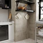 VEELIKE Taupe Concrete Wallpaper 15.7''x354'' Textured Peel and Stick Wallpaper Decorative Concrete Contact Paper Waterproof Self Adhesive Cement Wall Paper Roll for Kitchen Bedroom Walls Cabinets