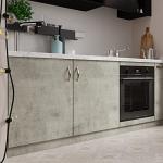 VEELIKE Taupe Concrete Wallpaper 15.7''x354'' Textured Peel and Stick Wallpaper Decorative Concrete Contact Paper Waterproof Self Adhesive Cement Wall Paper Roll for Kitchen Bedroom Walls Cabinets