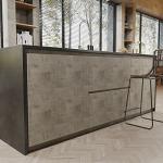 VEELIKE Taupe Concrete Wallpaper 15.7''x354'' Textured Peel and Stick Wallpaper Decorative Concrete Contact Paper Waterproof Self Adhesive Cement Wall Paper Roll for Kitchen Bedroom Walls Cabinets