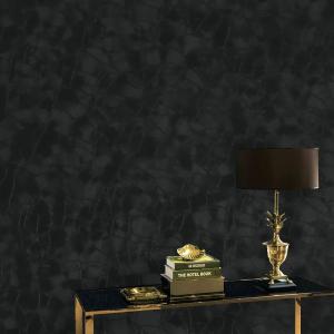 Yasinet Peel and Stick Wallpaper Black Removable Wallpaper Modern Black Contact Paper Dark Thicken Self Adhesive Textured Wall Paper for Cabinets Badroom Waterproof Vinyl 393.7"x 15.7"