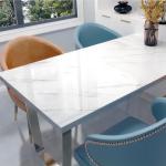 PeonyQueen Glossy Marble Contact Paper White Peel and Stick Wallpaper Marble Wallpaper Self-Adhesive Removable 15.7"x197" Wall Paper for Cabinets Bathroom Waterproof Wallpapers Modern Decorative