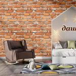 Faux Brick Peel & Stick Wallpaper - 17.7" x 197" Contact Paper for Cabinets & Fireplace - Red Brick Textured Vintage Removable Vinyl