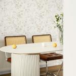 Ismoon Floral Peel and Stick Wallpaper Vintage Beige Stick on Wall Paper French Textured Contact Paper for Cabinet Removable Self Adhesive Wallpaper Vinyl Roll Shelf Decro, 17.3x393in