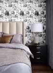 Blooming Wall Peony in Neutral Color Peel and Stick Wallpaper Self Adhesive Wall Mural Wall Décor