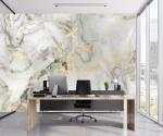 TUNDJ - Abstract Marble Wallpaper Gold Art Textured Wall Mural Office Living Room（Not Peel and Stick）