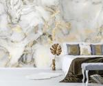 TUNDJ - Abstract Marble Wallpaper Gold Art Textured Wall Mural Office Living Room（Not Peel and Stick）