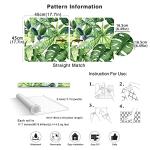HAOKHOME Tropical Wallpaper Peel and Stick Palm Leaves Removable Stick on Home Decor 17.7in x 118in