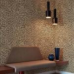 JiffDiff Leopard Print Peel and Stick Wallpaper, Waterproof Removable Self Adhesive Textured Wall Paper, Yellow Unique Funky Cheetah Contact Paper for Bedroom and Bathroom 240"X17.3"(28.8 sq. ft)