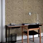 JiffDiff Leopard Print Peel and Stick Wallpaper, Waterproof Removable Self Adhesive Textured Wall Paper, Yellow Unique Funky Cheetah Contact Paper for Bedroom and Bathroom 240"X17.3"(28.8 sq. ft)