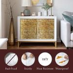 Very Berry Sticker Gold Peel and Stick Wallpaper (15.7" x 78", 1 Pack) Contact Paper Peel and Stick, Decorative Gold Wallpaper for Cabinets, Drawers, Furniture & Walls