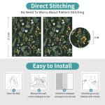 Cismmy Removable Peel and Stick Wallpaper Boho 17.5 x 393 in Floral Bedroom Bathroom Easy Peel Off Stick on Wallpaper Contact Paper Renter Friendly Wall Paper