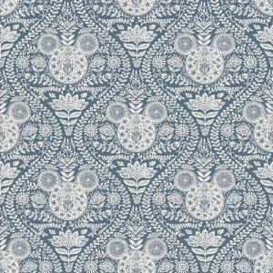 RoomMates Disney Mickey Mouse Blue Block Print Peel & Stick Wallpaper, RMK12787PLW