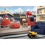 RoomMates JL1303M Cars Friends to The Finish XL Water Activated Spray and Stick Removable Wall Mural 6' X 10.5'