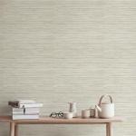 JiffDiff Grasscloth Wallpaper Peel and Stick,17.3"x472" Cream Grassweave Stick on Wallpaper Textured Self Adhesive Wallpaper Contact Paper