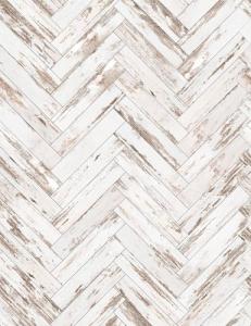 Meihodan Vintage White Wood Peel and Stick Wallpaper Rustic Removable Contact Paper Herringbone Wood Boards Plank Self Adhesive Wall Paper for Rooms Kitchen Countertop Cabinet (17.7" x 118")