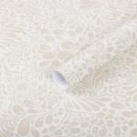 Heroad Peel and Stick Wallpaper Contact Paper Modern Wall Paper 17.3''x196'' Boho Floral Removable Wallpaper Beige Self Adhesive Contact Papers for Bedroom Living Room Walls Waterproof Vinyl Roll