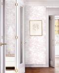 Dimoon 236"x17.3" Peel and Stick Wallpaper Floral Contact Paper Boho White Pink Flower Wallpaper Removable Wall Paper Self Adhesive Modern for Cabinets Drawers Bedroom Thicken Vinyl
