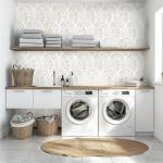 EeeComing Boho Peel and Stick Wallpaper Modern Wall Paper Peel and Stick Removable Contact Paper Self Adhesive Wallpaper for Bedroom and Bathroom Cabinet Shelf Liner Vinyl 393.7 "x17.3