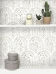 EeeComing Boho Peel and Stick Wallpaper Modern Wall Paper Peel and Stick Removable Contact Paper Self Adhesive Wallpaper for Bedroom and Bathroom Cabinet Shelf Liner Vinyl 393.7 "x17.3