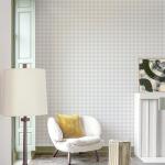 Cohoo Home Plaid Peel and Stick Wallpaper Boho Plaid Contact Paper for Cabinets Checkered Neutral Contact Paper Self Adhesive Removable Wallpaper for Bathroom Nursery Waterproof 17.3inW 197inL