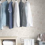 NuWallpaper NUS3578 Silver Hikarigaoka Peel & Stick Wallpaper, Metallic