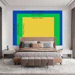 BSFHH Nature Tapestry Forest Tree Sea Cave Wall Hanging, Stream Through Rainforest Landscape Wall Art Tapestry for Bedroom Living room (Lake View, 90"×70", Unframed)