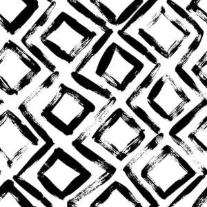 Danmyho Modern Rectangle Pattern Wallpaper Black White Removable Contact Paper Vinyl Geometric Peel and Stick Wallpaper for Bedroom Living Room Bathroom 17.7"x118"