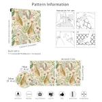 Floralplus Peel and Stick Wallpaper Leopard Jungle Removable Wallpaper for Bathroom Renter Friendly Wallpapers Self Adhesive Animal Floral Contact Paper for Accent Wall 17.5 x 118 in
