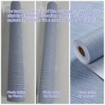 Haimin Grasscloth Wallpaper Textured 24in X 393in Fabric Contact Paper Grey Blue Wall Paper Textured Linen Peel and Stick Self-Adhesive Thick Vinyl Embossed Film Wallpaper (Gray Blue)