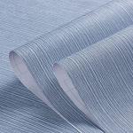 Haimin Grasscloth Wallpaper Textured 24in X 393in Fabric Contact Paper Grey Blue Wall Paper Textured Linen Peel and Stick Self-Adhesive Thick Vinyl Embossed Film Wallpaper (Gray Blue)