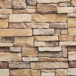 Arthome Rock Wallpaper Peel and Stick 17''x240'' Self Adhesive Contact Paper Waterproof Stone Brick Vinyl Film Wall Paper for Bedroom Living Room Fireplace Backsplash Wall Covering（Brown）
