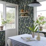 Simon&Siff Vintage Wallpaper Peel and Stick Modern Floral Wall Paper Wildflowers Botanical Contact Paper Removable Renter Friendly Wallpaper 480" x 17.3"