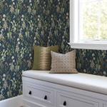 Simon&Siff Vintage Wallpaper Peel and Stick Modern Floral Wall Paper Wildflowers Botanical Contact Paper Removable Renter Friendly Wallpaper 480" x 17.3"