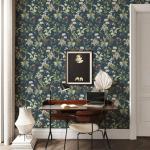 Simon&Siff Vintage Wallpaper Peel and Stick Modern Floral Wall Paper Wildflowers Botanical Contact Paper Removable Renter Friendly Wallpaper 480" x 17.3"