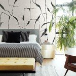RoomMates RMK12210M Nikki Chu Off White and Charcoal Black Ivory Coast Peel and Stick Wall Mural