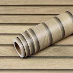 Livelynine Wood Wallpaper 24 X394 Inch Wood Peel and Stick Wall Paper Slatted Brown Vinyl Self Adhesive Contact Paper Decorative for Bedroom Kids Bathroom Door Sticky Slat Wall Paneling for Walls