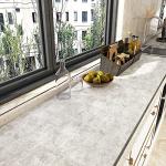 VEELIKE Neutral Concrete Wallpaper Peel and Stick Boho Aesthetic Wallpaper for Bedroom Bathroom 354''x32'' Wide Concrete Contact Paper for Countertops Waterproof Cement Vinyl for Accent Walls Kitchen