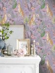 Floralplus Wallpaper Peel and Stick Jungle Leopard Wallpaper Removable Floral Boho Tropical Cheetah Animal Wallpapers Renter Friendly Textured Stick On Contact Paper for Bedroom Kitchen 17.5 x 118 in