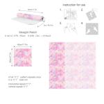 Danmyho Luxury Fish Scale Self Adhesive Wallpaper Pink Waves Peel and Stick Wallpaper Removable Contact Paper for Living Room/Bedroom/Bathroom 17.7"x118"