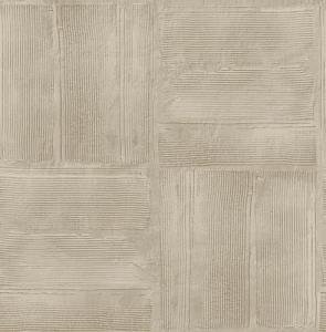 RoomMates Taupe Dimensional Square Plaster Peel and Stick Wallpaper, RMK12681PLW