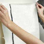 RoomMates RMK12210M Nikki Chu Off White and Charcoal Black Ivory Coast Peel and Stick Wall Mural
