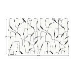 RoomMates RMK12210M Nikki Chu Off White and Charcoal Black Ivory Coast Peel and Stick Wall Mural
