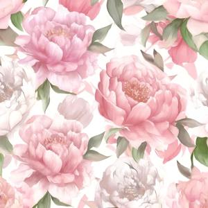 Laatse Pink Floral Contact Paper 17.5" x 393" Peel and Stick Wallpaper Vintage Rose Vinyl Self Adhesive Waterproof Boho Wall Paper for Drawers Bookcase Shelf Liner Countertop Walls Decor