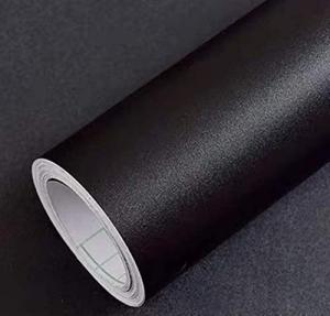 Yancorp 16"x394" Matte Black Contact Paper Peel and Stick Wallpaper Removable for Cabinest Self-Adhesive Drawer Stick and Peel Countertop Stickers (16"x394", Black)