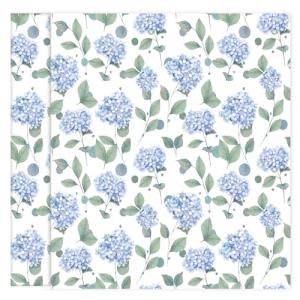 itechpanda Hydrangea Wallpaper Peel and Stick Wallpaper Blue Hydrangea Wall Paper Flower Self Adhesive Liner Furniture Cabinet Contact Paper for Cabinet Shelf Drawer Liner Bedroom DIY Decor