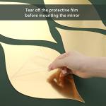 Amyhill 15 Pack Teardop Mirror Stickers Wall Decor Decals Wavy Acrylic Mirror Removable Wall Stickers 3D DIY Art for Living Room Bathroom Home Decoration, 11.8 x 6.6 Inch(Teardrop,Gold)