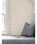 NuWallpaper Cream Terrene Peel & Stick Wallpaper